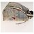 Borsa a mano Gancini in nylon PVC 3 pezzi Salvatore Ferragamo Nero Rosa Auth bs28716 - vista 4