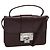 Jimmy Choo Borsa a mano in pelle bordeaux argento Auth BA5034 Bordò