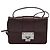 Jimmy Choo Borsa a mano in pelle bordeaux argento Auth BA5034 Bordò - vista 2