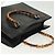 Borsa a mano in pelle Gucci Bamboo nera e oro 002 1186 0260 Auth ep10262 Nero D'oro - vista 6