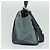 Céline Borsa a mano Trapeze CELINE in pelle e camoscio 2 in 1 blu argento Auth BA5022 - vista 4