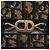 Borsa a spalla in tela Trotter Christian Dior blu navy oro Auth 139814 D'oro - vista 14