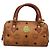 Borsa MCM Logogram Vicetos in pelle PVC 2 in 1 marrone oro Auth hk2943 D'oro - vista 2