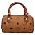 Borsa MCM Logogram Vicetos in pelle PVC 2 in 1 marrone oro Auth hk2943 D'oro - vista 3