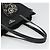 Borsa Tote Prada in nylon nero e argento Auth hk2905 - vista 7