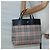 Borsa a mano Burberry Nova Check in nylon e pelle beige argento autentica bs28988 - vista 19