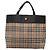 Borsa a mano Burberry Nova Check in nylon e pelle beige argento autentica bs28988 - vista 2