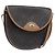 Christian Dior Borsa a spalla in tela a nido d'ape PVC nera e dorata Auth BA4962 Nero D'oro