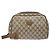 GUCCI GG Supreme Clutch Bag PVC Beige Auth ep10390 - vista 2
