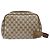 GUCCI GG Supreme Clutch Bag PVC Beige Auth ep10390 - vista 3