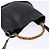 Bolso de mano de cuero GUCCI Bamboo 2way Negro Oro 001 1781 1638 Auth bs28653 Dorado - vista 7