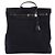 Borsa Hermès Herbag in tela e pelle nera Nero