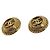 Chanel Vintage Coco Mark Metall Gold Clip Ohrringe Golden - Ansicht 2