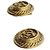 Chanel Vintage Coco Mark Metall Gold Clip Ohrringe Golden - Ansicht 3