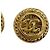 Chanel Vintage Coco Mark Metall Gold Clip Ohrringe Golden - Ansicht 5