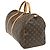 Borsa Keepall Louis Vuitton in tela Monogram 50 Marrone - vista 3