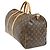 Borsa Keepall Louis Vuitton in tela Monogram 50 Marrone - vista 4