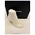 Botines Chanel de cuero de ternera brillante crema Crudo - vista 10