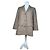 Trench de Lana Vintage Dior M Marrón Castaño