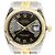 Rolex Datejust Au750 Edelstahl Schwarz