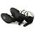 Hermès Chaine d'Ancre35 Wildleder-Sandalen Schwarz Silber Bronze - Ansicht 4