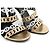 Hermès Chaine d'Ancre35 Wildleder-Sandalen Schwarz Silber Bronze - Ansicht 5