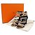 Hermès Chaine d'Ancre35 Wildleder-Sandalen Schwarz Silber Bronze - Ansicht 9