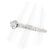Autre Marque Royal Asscher PT950 Diamantring Silber - Ansicht 2