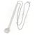 Autre Marque Vendome Aoyama PT850 PT950 Kleeblatt-Diamant-Halskette Silber - Ansicht 2