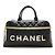 Bowling Borsa da viaggio in pelle Chanel Nero