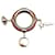 Ring Anello per foulard Saturne in pelle e metallo Hermès Argento