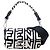Fendi Mini Custodia per Telefono Bucket Nero Bianco - vista 10