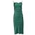 Vestido midi sin espalda con escote cuadrado en triacetato verde de Nanushka