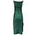 Vestido midi sin espalda con escote cuadrado en triacetato verde de Nanushka - vista 4