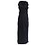 Vestido midi de seda negra Khaite con espalda cruzada y escote en V