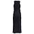 Vestido midi de seda negra Khaite con espalda cruzada y escote en V - vista 4