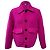 Abrigo Boxy Fit de Doble Cara en Lana Rosa AMI Castaño