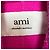 Abrigo Boxy Fit de Doble Cara en Lana Rosa AMI Castaño - vista 4