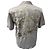 Camicia in satin ricamata con collet camp di Dries Van Noten in viscosa beige - vista 3