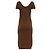 Max Mara Caramba Strick-Midi-Kleid aus brauner Wolle Rot - Ansicht 4