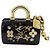 Speedy Portachiavi Charm Donna Louis Vuitton Nero D'oro - vista 3