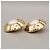 Chanel Vintage CC Flower Clip-On perle imitazione in placcato oro D'oro - vista 2
