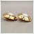 Chanel Vintage CC Flower Clip-On perle imitazione in placcato oro D'oro - vista 3