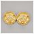 Chanel Vintage CC Flower Clip-On perle imitazione in placcato oro D'oro - vista 7