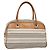 Borsa a mano BURBERRY in tela e pelle bianca argento Auth bs28984 Bianco