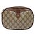 Borsa a Spalla Gucci GG Supreme Web Sherry Line PVC Beige Oro Auth BA4929 D'oro - vista 2