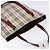 Burberry Borsa Tote Nova Check in Tela Beige Oro Auth ep10243 D'oro - vista 6