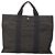 Hermès HERMES Handtasche Her Line MM Canvas Grau Silber Auth 140106 Braun - Ansicht 2
