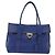 Borsa a Spalla Gancini in Pelle Blu Oro Auth BA4955 di Salvatore Ferragamo D'oro - vista 2