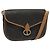 Borsa a spalla in tela a nido d'ape PVC nera e oro Christian Dior Auth 135069 Nero D'oro